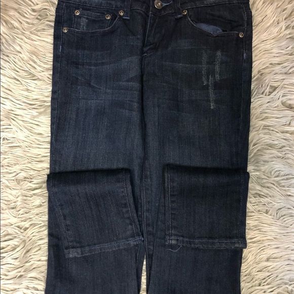 🔴 2 for $25 Harlow dark wash skinny women’s jeans med rise size 7 - Picture 1 of 9